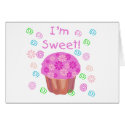 Cupcake I'm Sweet cards by girl_stuff Cupcake I'm Sweet cards