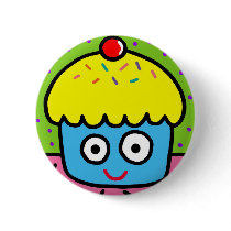 cupcake in green buttons by jeleneart cupcake in green buttons