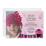 Cupcake Invitation or Thank You Card