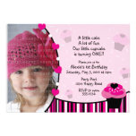 Cupcake Invitation or Thank You Card