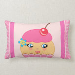 Cupcake Kawaii Pink Cute Character Lumbar Pillows pillows