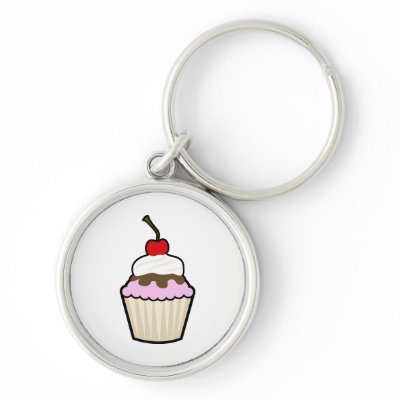 Cupcake Key Chain