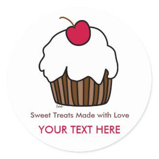 Cupcake Label sticker