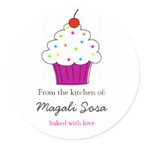 Cupcake labels, From the Kitchen Of... Stickers