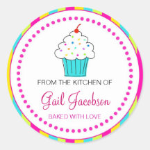 Cupcake Labels, From the Kitchen Of... Stickers