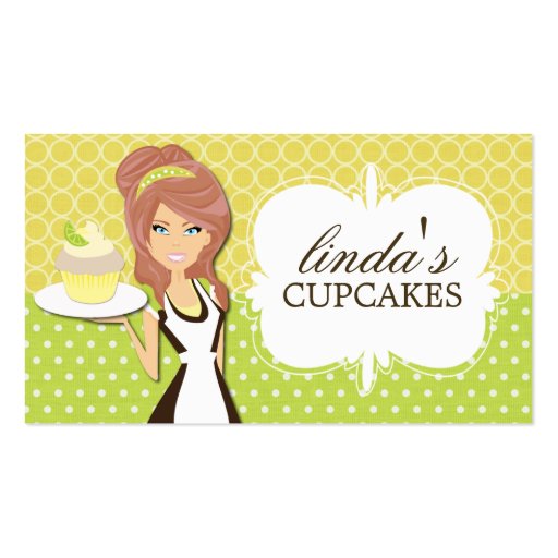 Cupcake Lady Business Cards (front side)
