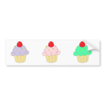 Cupcake Love bumper stickers