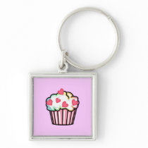 Cupcake Love Keychain