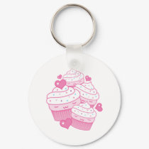 cupcake love keychains by thecuteinstitute cupcake love keychains