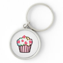 Cupcake Love Keychain