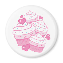cupcake love magnets by thecuteinstitute cupcake love magnets