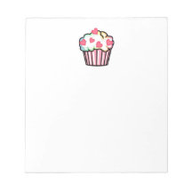 Cupcake Love Note Pad