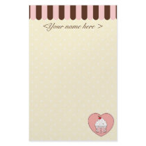 Cupcake Love Personalized Stationery