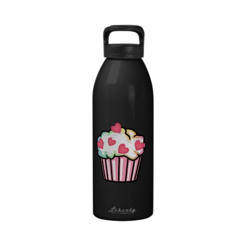 Cupcake Love Reusable Water Bottles