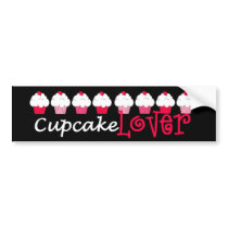 "Cupcake Lover" Bumper Sticker bumper stickers by trishhicks "Cupcake Lover" Bumper Sticker bumper stickers