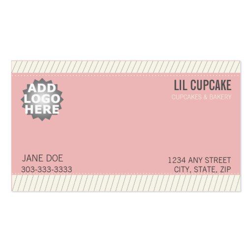 Cupcake Loyalty Business Card (front side)