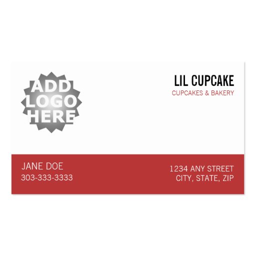 Cupcake Loyalty Business Card (front side)