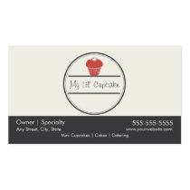 Cupcake Loyalty Business Card Punch Card