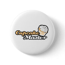 Cupcake Master Pinback Button