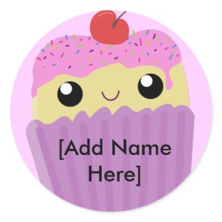 Cupcake Name Tags sticker