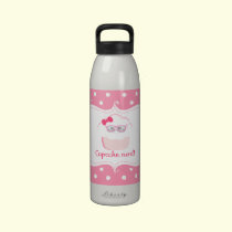 Cupcake Nerd Water Bottle water bottles