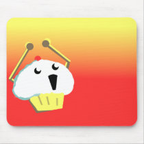 Cupcake of Doom With Gradient Background mousepads by NixxysPicks Cupcake of Doom With Gradient Background mousepads