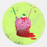 Cupcake Of The Dead Round Sticker