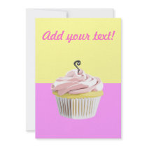 Cupcake party invite