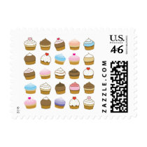 cupcake pattern postage