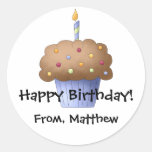 Cupcake Personalized Sticker