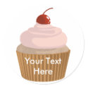 Cupcake-Pink and Brown stickers by AryadnaDesign Cupcake-Pink and Brown stickers