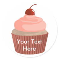 Cupcake-Pink and Red stickers by AryadnaDesign Cupcake-Pink and Red stickers