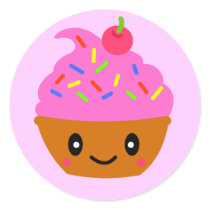 cupcake pink stickers