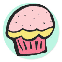 cupcake pink sticker stickers