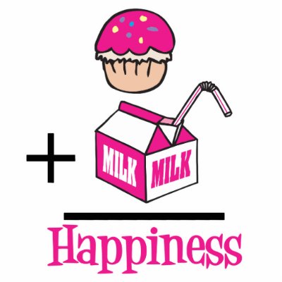 Cupcake Plus Milk Happiness Photo Sculpture by cupcakewear