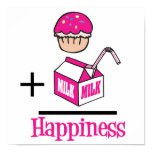 Cupcake Plus Milk Happiness Poster