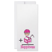Cupcake Plus Milk Happiness Custom Rack Cards