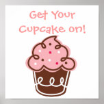 Cupcake poster fun cute girly yummy sweet chic posters