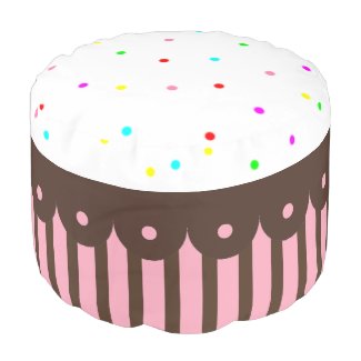 Cupcake Pouf Round Pouf