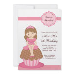 Cupcake Princess Birthday Invitation
