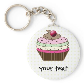 cupcake products keychain