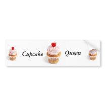 Cupcake Queen Bumper Sticker.. bumper stickers by LetThemEatCupcakes Cupcake Queen Bumper Sticker.. bumper stickers