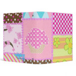 Cupcake Quilt Patterned Custom Binder