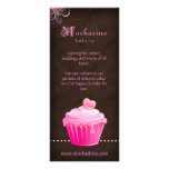 Cupcake Rack Card Brochure Cute Pink