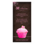 Cupcake Rack Card Brochure Cute Pink