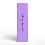 Cupcake Recipe Binder