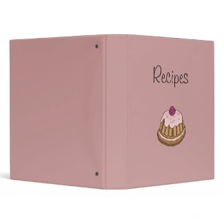 Cupcake Recipe Binder binder