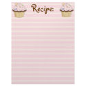 CupCake Recipe Paper letterhead