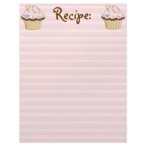 CupCake Recipe Paper letterhead