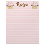CupCake Recipe Paper Letterhead